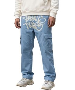 Minus Two Blue Cargo Pants premium streetwear trousers for men and women