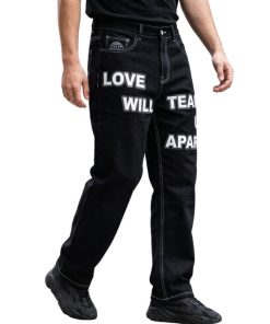 Love Will Tear Us Apart Jeans premium graphic streetwear denim