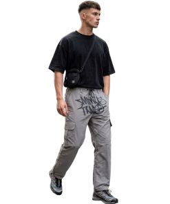 Minus Two Grey Pants premium streetwear cargo trousers