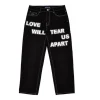 Love Will Tear Us Apart Jeans premium graphic streetwear denim