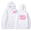 Minus Two Basic White Pink Edition Hoodie premium streetwear hoodie