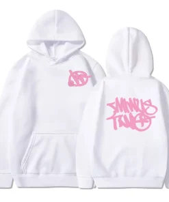 Minus Two Basic White Pink Edition Hoodie premium streetwear hoodie