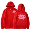 Minus Two Pink Edition Red Hoodie premium streetwear hoodie