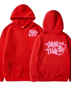 Minus Two Pink Edition Red Hoodie premium streetwear hoodie