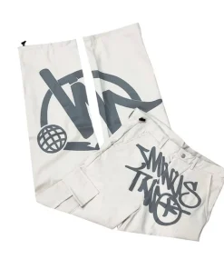Minus Two White Cargo Pants premium streetwear cargo trousers