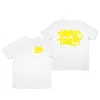 Minus Two Yellow Lining White T Shirt