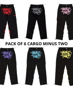 Pack Of 6 Minus Two Cargo premium streetwear cargo pants bundle