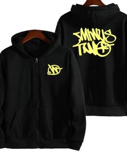 Yellow Minus Two Black Hoodie premium streetwear hoodie