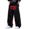 Minus Two Cargo Pants Logo Red premium streetwear cargo trousers