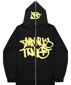 Minus Two Cargo Hoodie Logo premium streetwear hoodie
