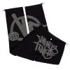 Minus Two Black Pants With Gray Rhinestone premium streetwear pants for men and women