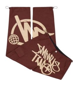 Minus Two Cargo Brown Pants premium streetwear cargo trousers for men and women
