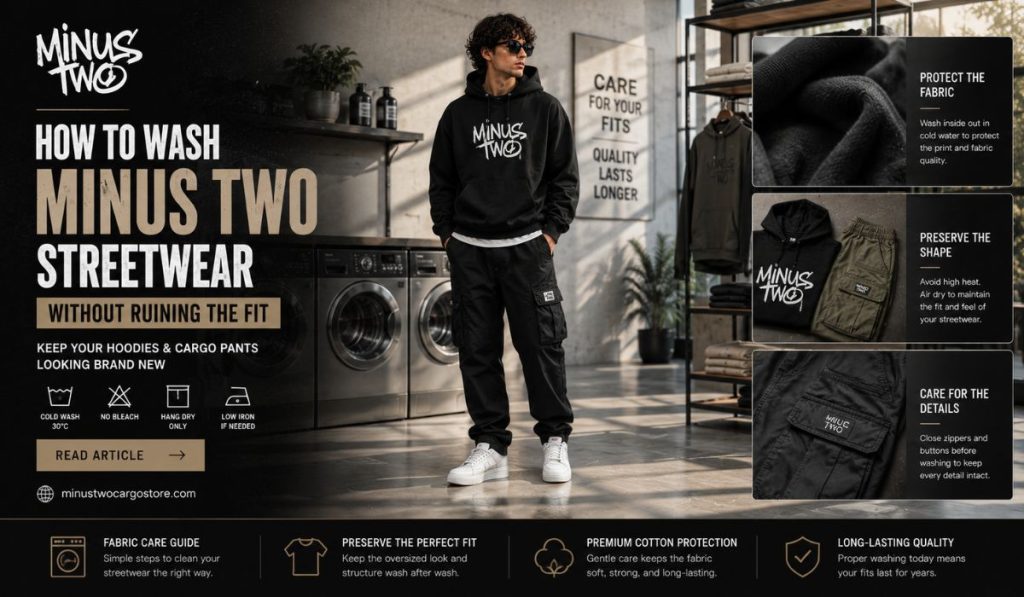 How to Wash Minus Two Streetwear Without Ruining the Fit