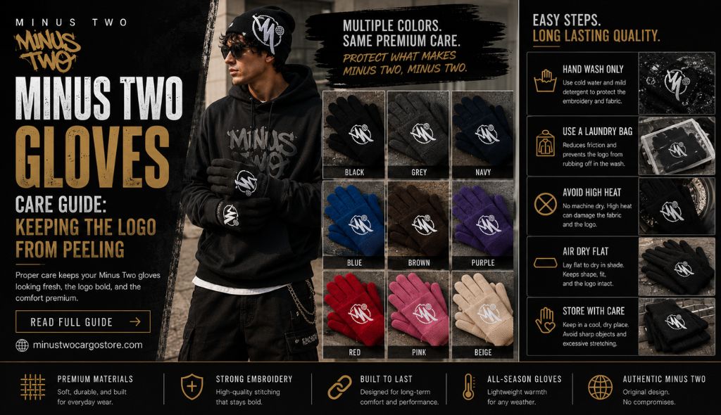 Minus Two Gloves Care Guide: Keeping the Logo From Peeling
