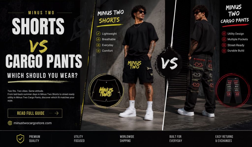 Minus Two Shorts vs Cargo Pants Which Should You Wear