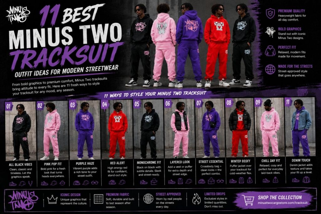 11 Best Minus Two Tracksuit Outfit Ideas for Modern Streetwear