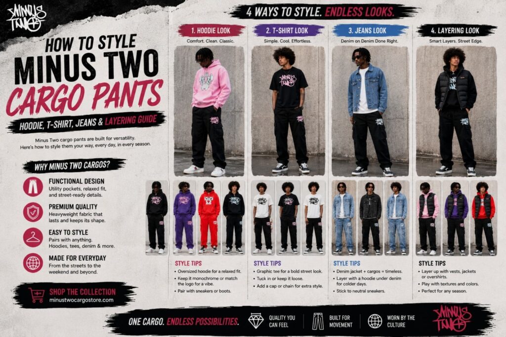 How to Style Minus Two Cargo Pants
