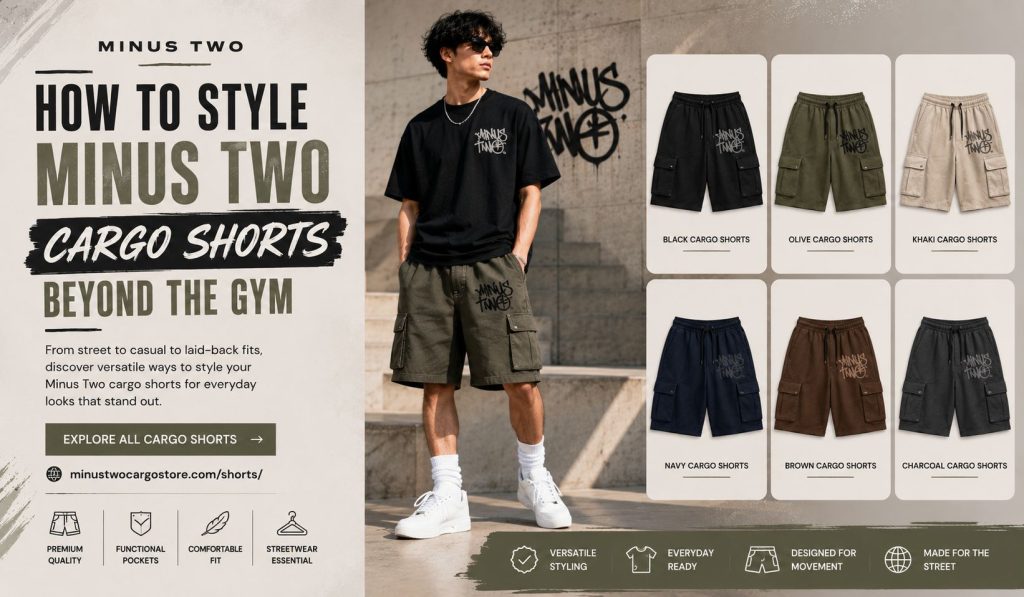 How to Style Minus Two Cargo Shorts Beyond the Gym