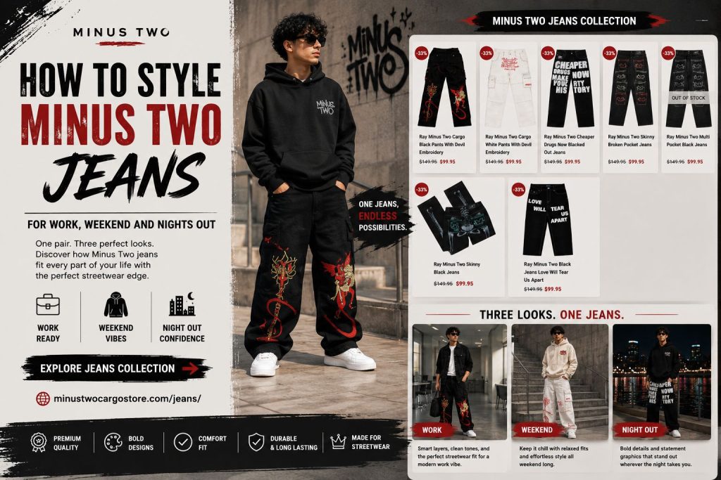 How to Style Minus Two Jeans for Work, Weekend and Nights Out