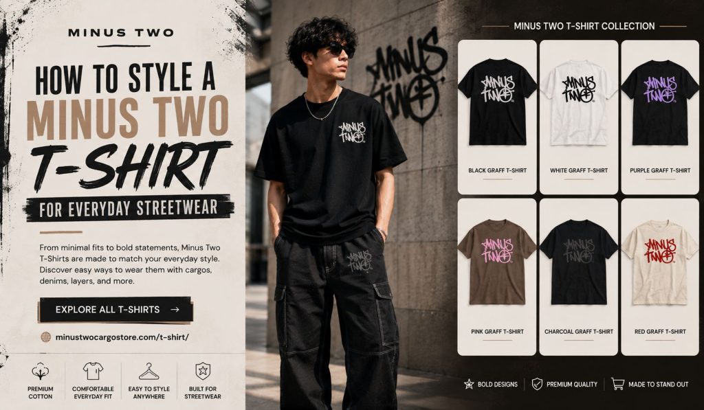 How to Style a Minus Two T-Shirt for Everyday Streetwear