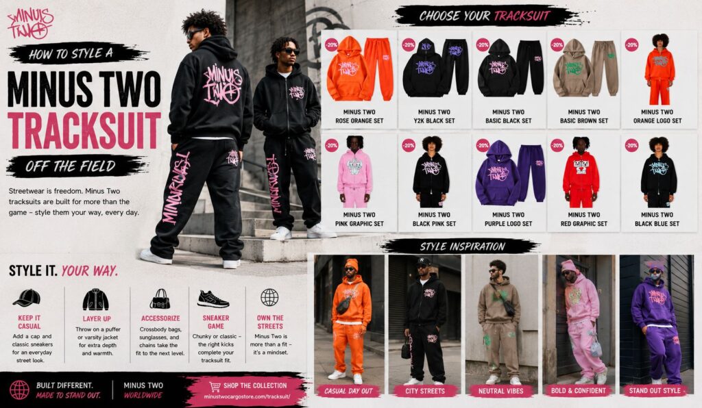 How to Style a Minus Two Tracksuit Off the Field