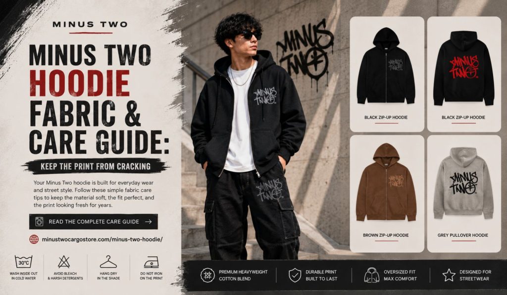 Minus Two Hoodie Fabric and Care Guide: Keep the Print From Cracking