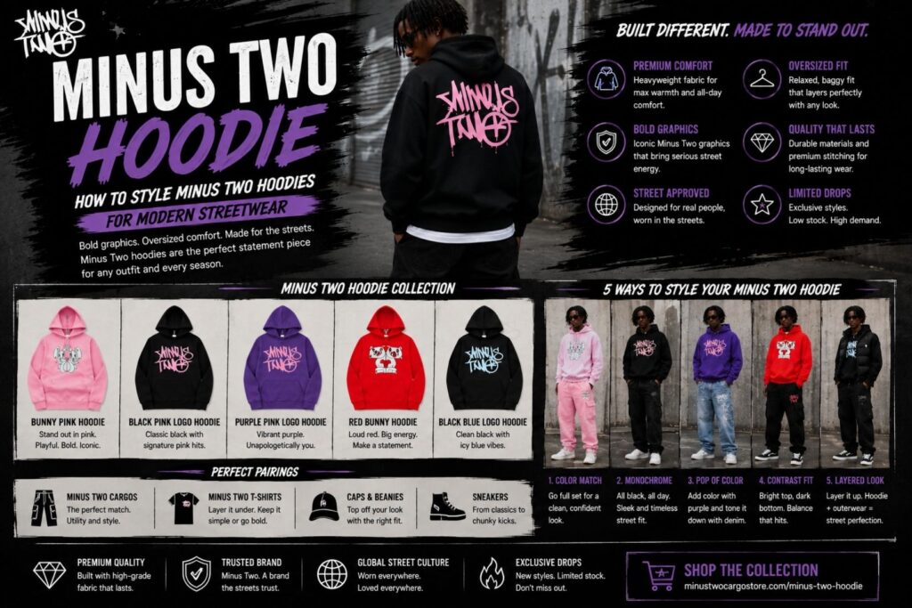 Minus Two Hoodie: How to Style Minus Two Hoodies for Modern Streetwear