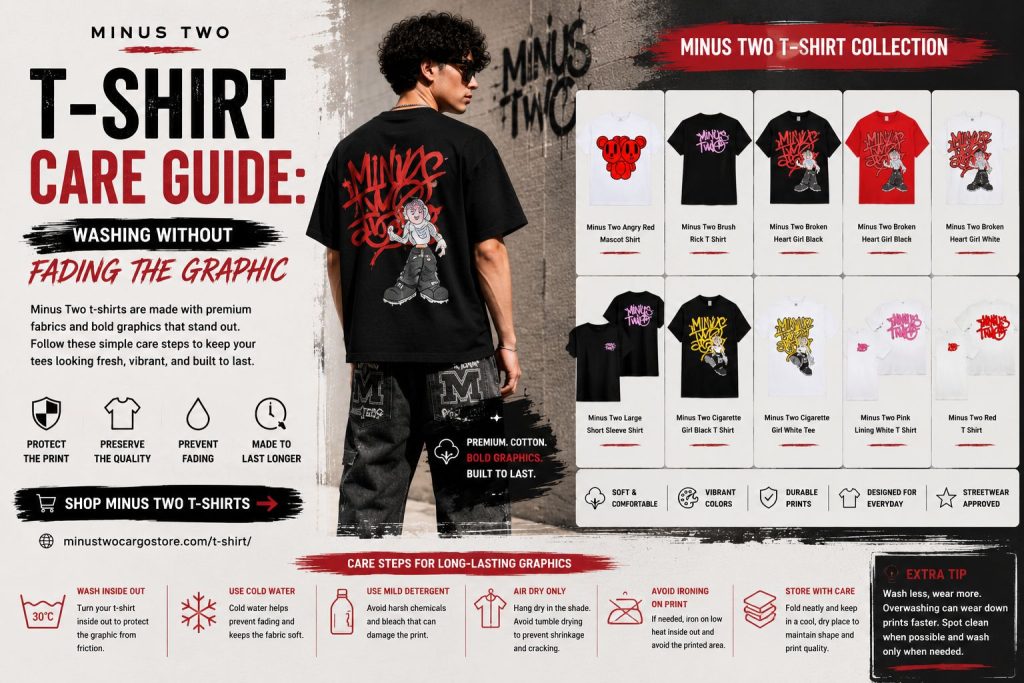 Minus Two T-Shirt Care Guide: Washing Without Fading the Graphic
